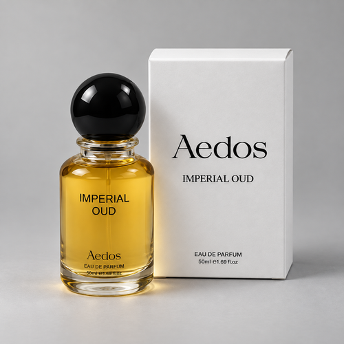 Aedos Imperial Oud 50 ml eau de parfum bottle and box